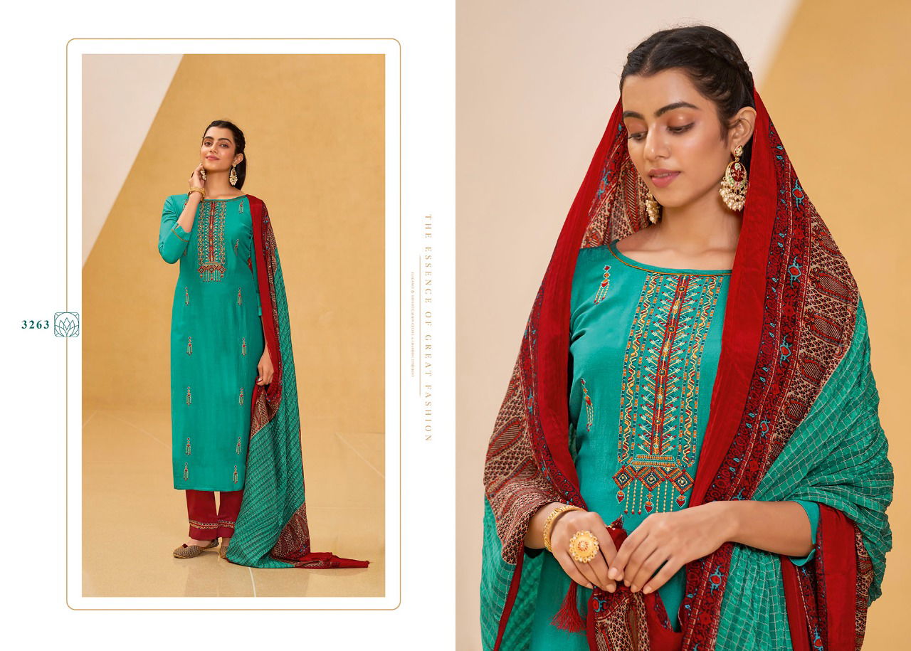 Rangoon Riha Silk Designer Festive Wear Fancy Silk with Embroidery Work Ready Made Collection